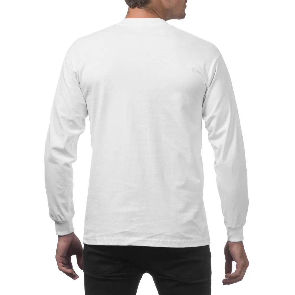 Pro Club Men's Heavyweight Cotton Long Sleeve Crew Neck T-Shirt