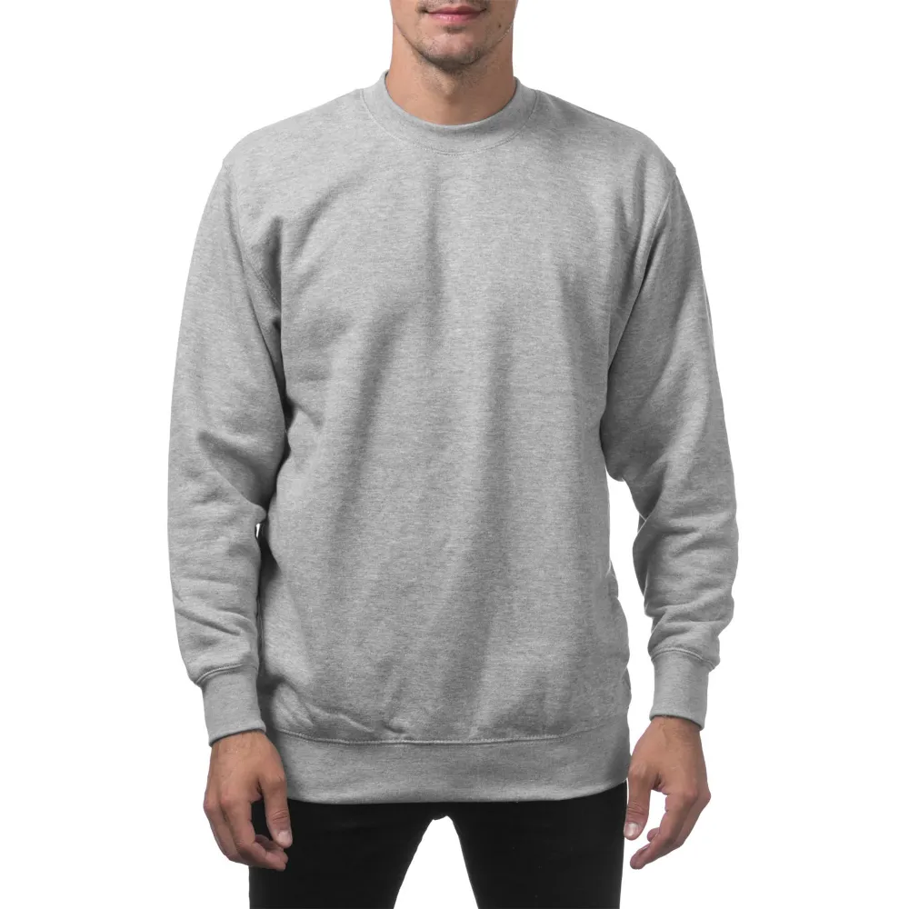 Pro Club Men's Heavyweight 13oz Crew Neck Fleece Pullover Sweatshirt