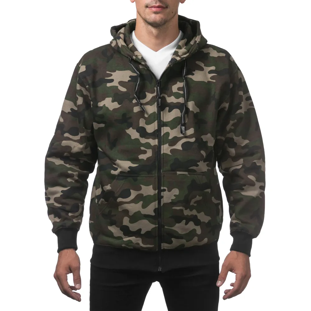 Pro Club Men's Heavyweight Full Zip Fleece Hoodie