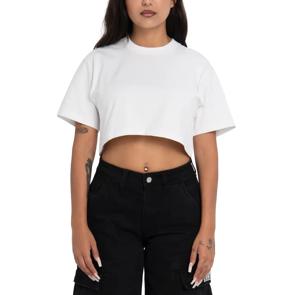 Pro Club Women鈥檚 Heavyweight Stretch Crop Tee