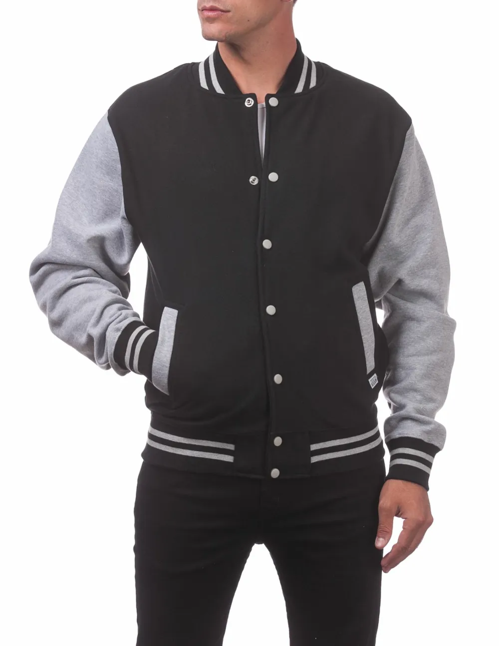 Pro Club Men's Varsity Fleece Baseball Jacket