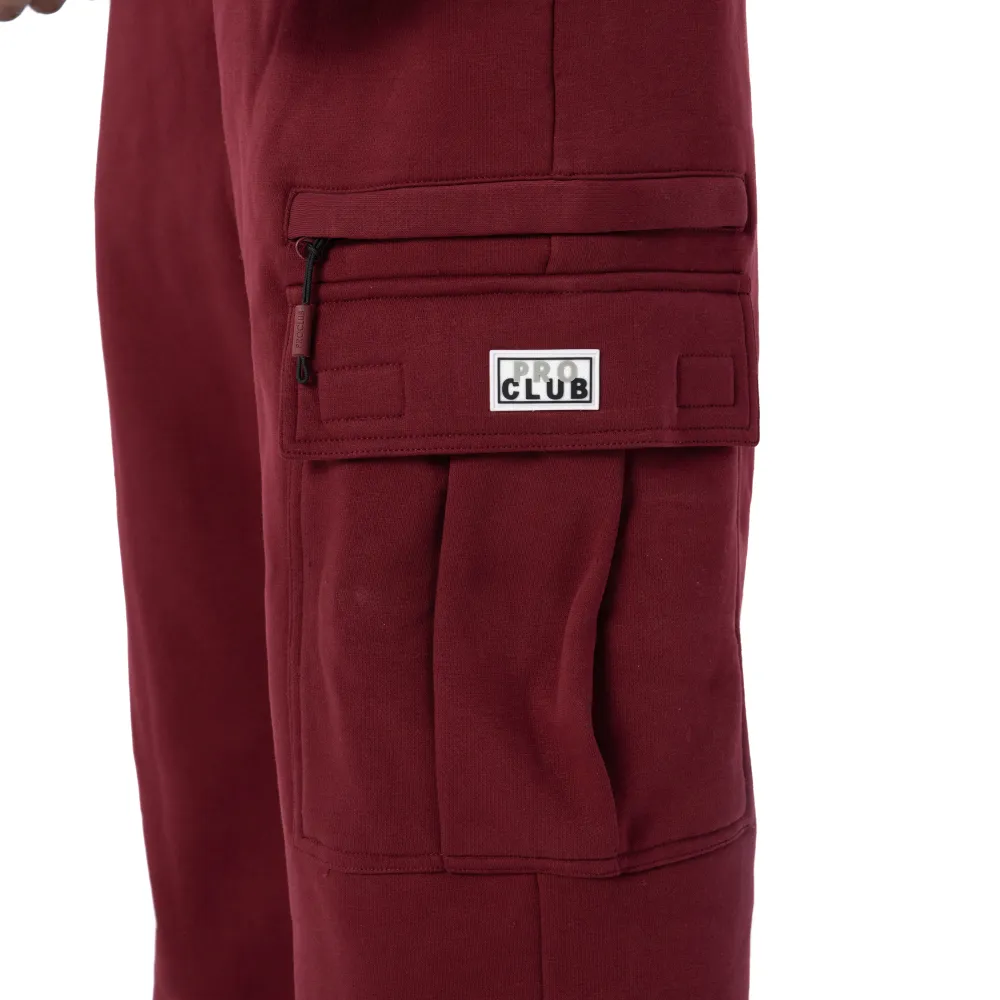 Pro Club Men's Heavyweight Basic Open Leg Cargo Sweatpant