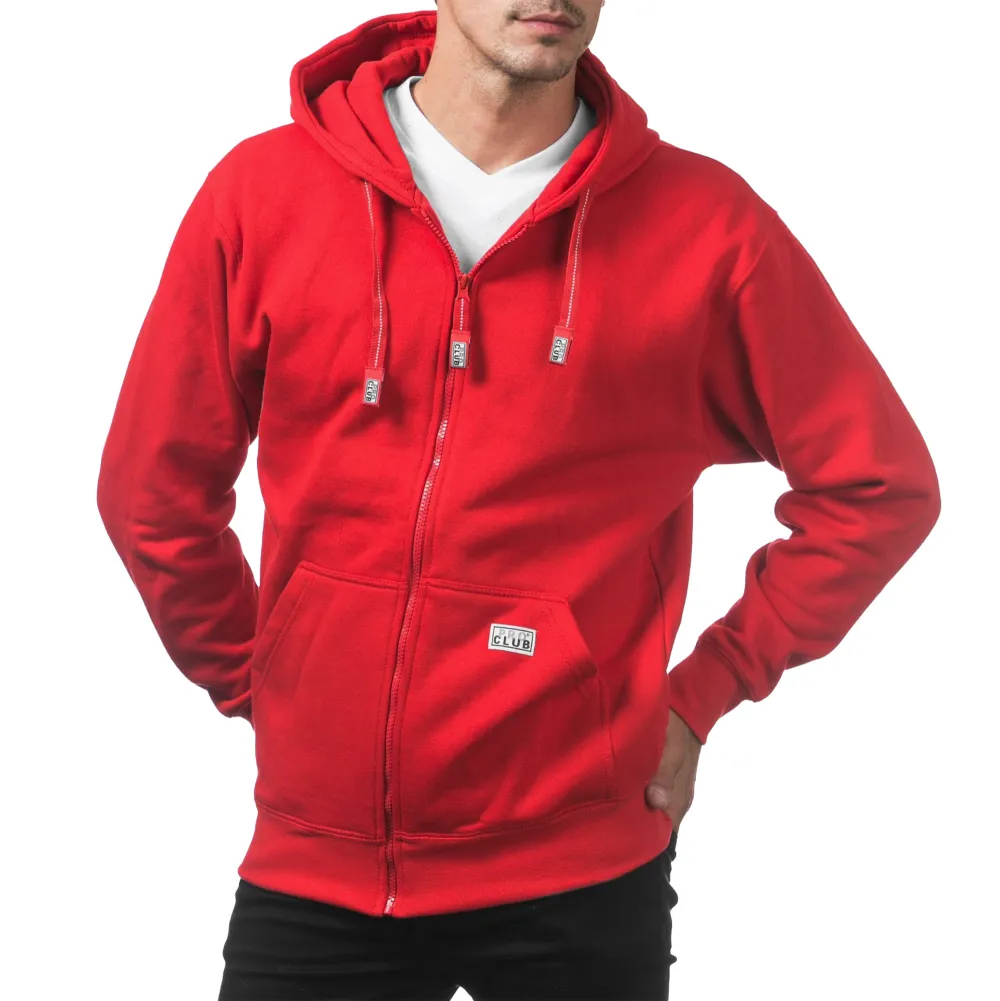 Pro Club Men's Heavyweight Full Zip Fleece Hoodie