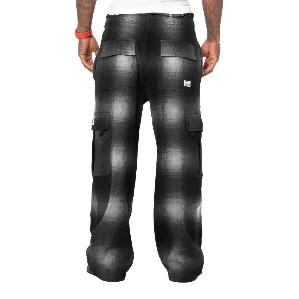Pro Club Men's Heavyweight  Ombre Fleece Cargo Sweatpant