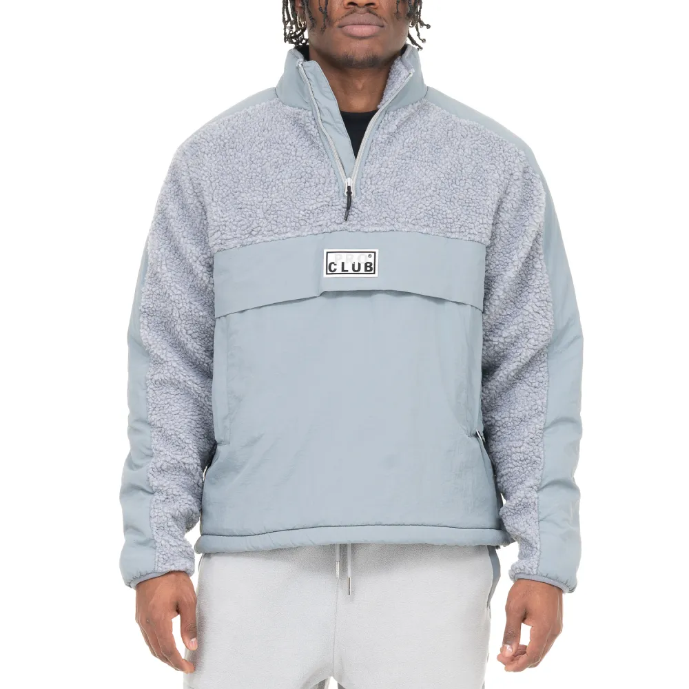 Pro Club Men's Heavyweight Sherpa Quarter Zip Pullover