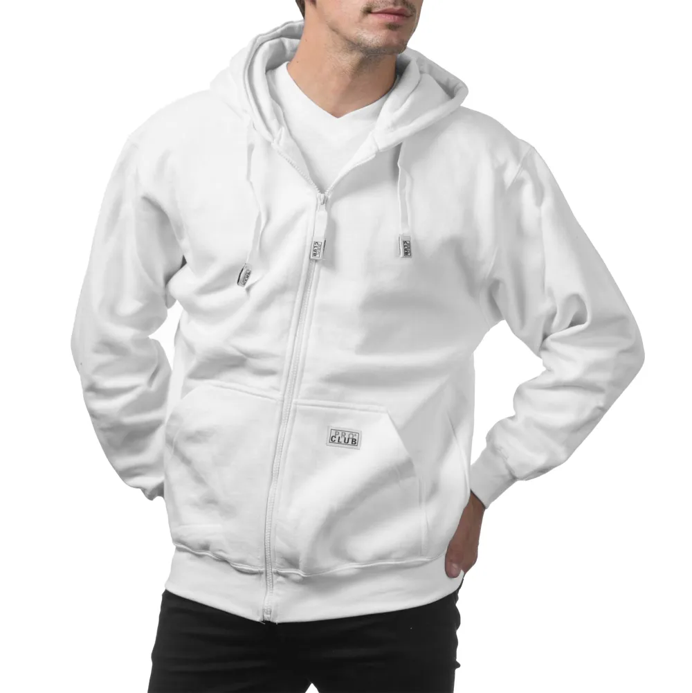 Pro Club Men's Heavyweight Full Zip Fleece Hoodie