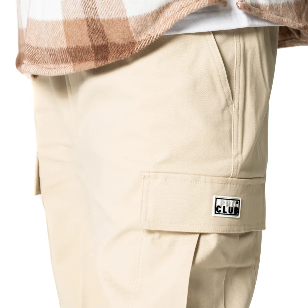Pro Club Men's Heavyweight Stretch Twill Cargo Lounge Pant