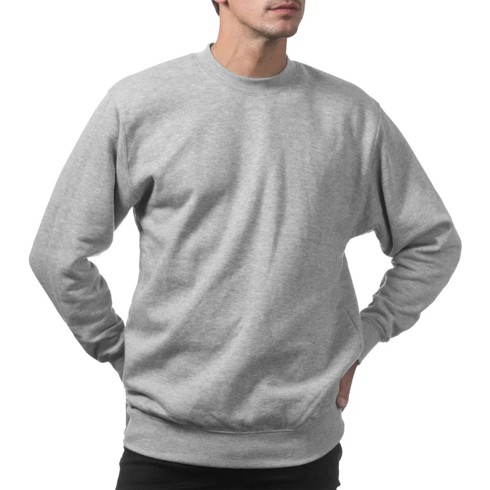 Pro Club Men's Heavyweight 13oz Crew Neck Fleece Pullover Sweatshirt