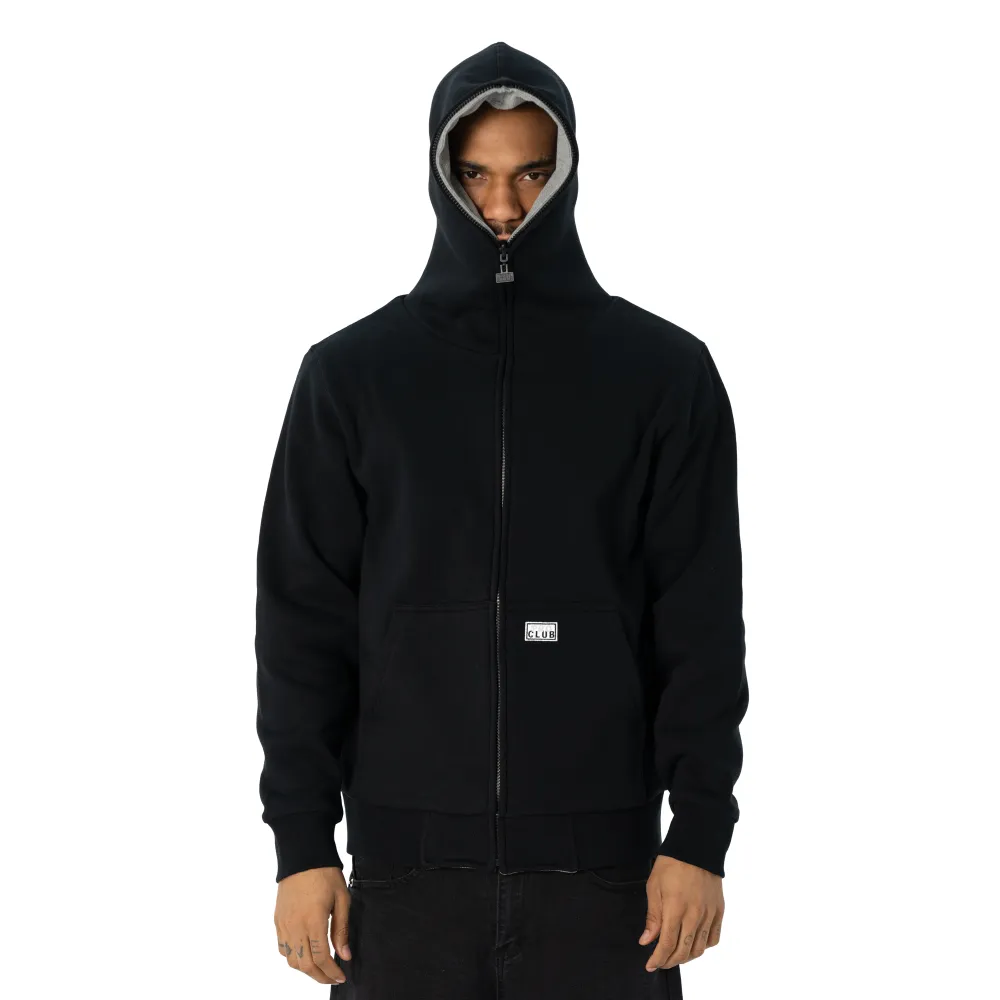 Pro Club Men's Heavyweight Basic Reversible Thermal Zip-Up Hoodie