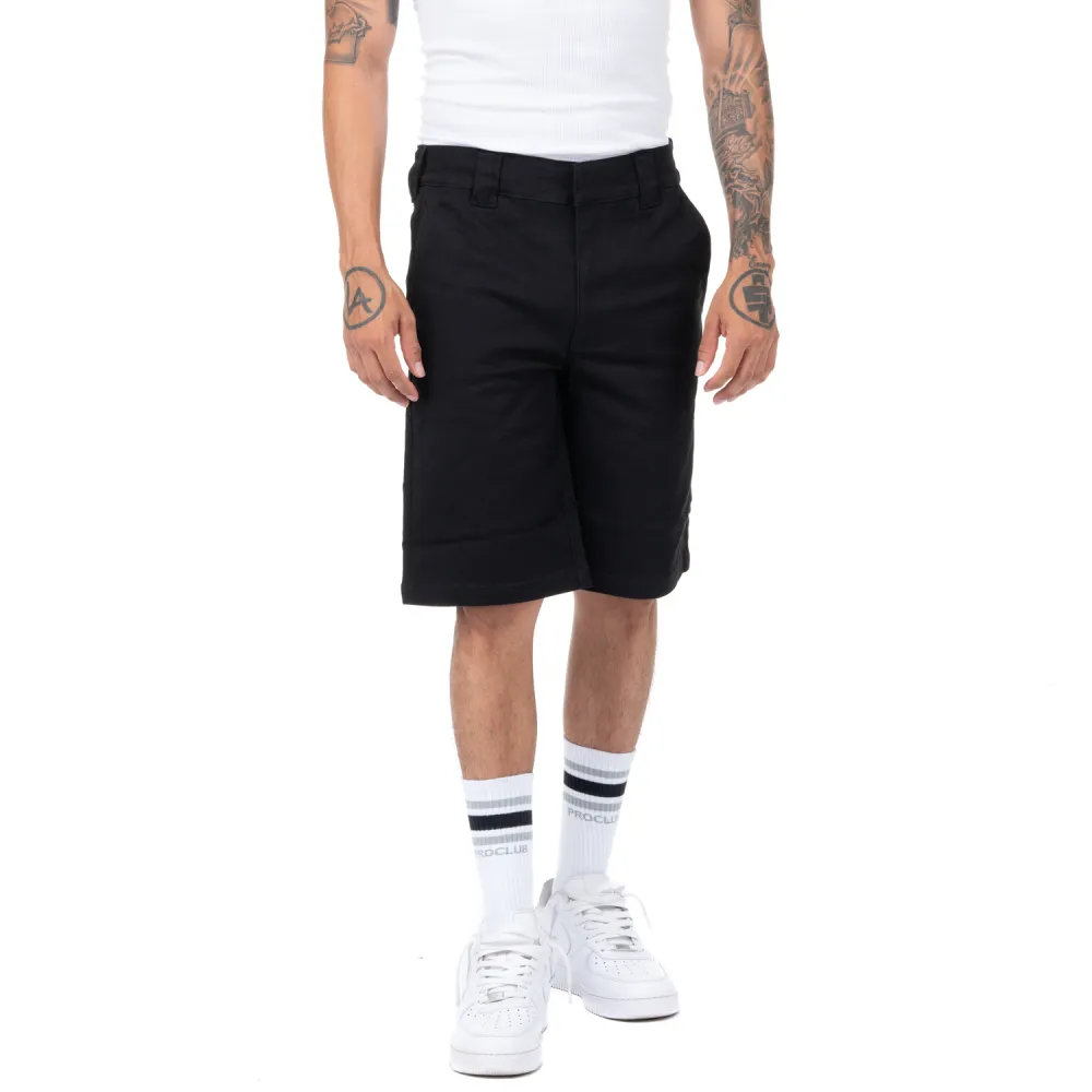 Pro Club Men's Heavyweight Premium Stretch Twill Work Short - 10 3/4 Inch Inseam