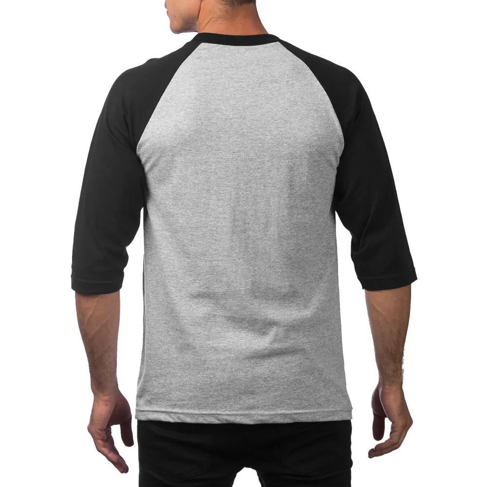 Pro Club Men's 3/4 Sleeve Crew Neck Baseball Shirt