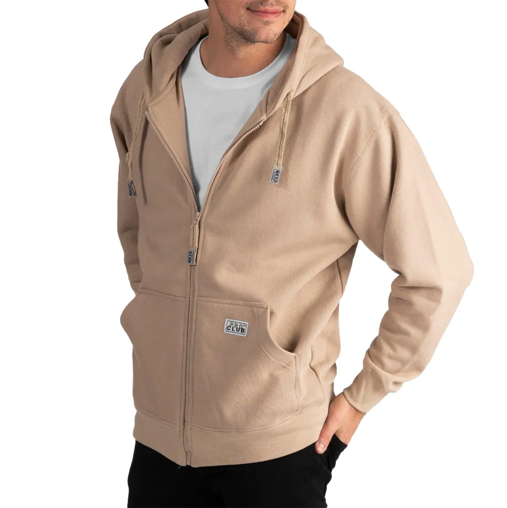 Pro Club Men's Heavyweight Full Zip Fleece Hoodie